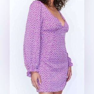 Princess Polly Abbie Mini Dress Purple US 8/AU 12